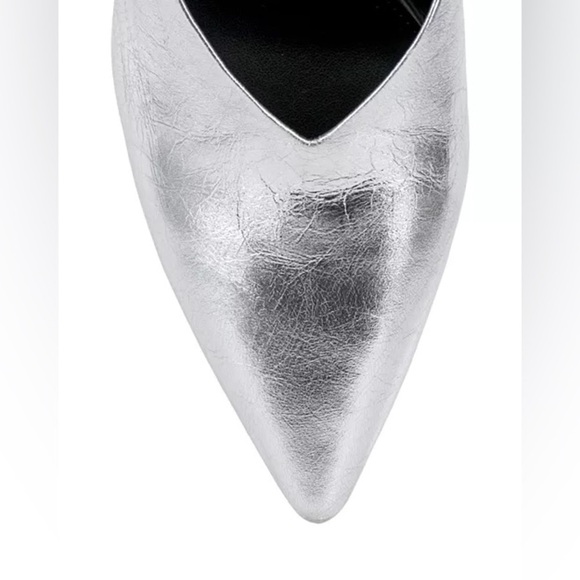Vince Camuto Bridget High Heel Mule Pumps in Silver - Picture 7 of 14